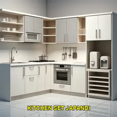 Kitchen Set Japandi dengan Sentuhan Modern dan Fungsionalitas